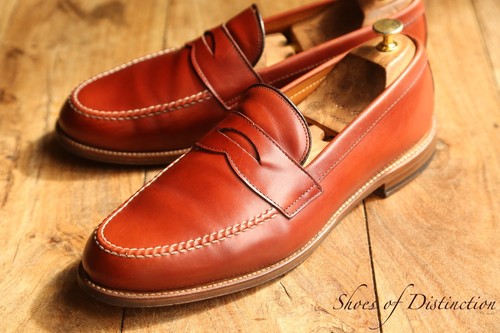 Alden hellbraune leder penny - hellbraune,