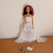 Barbie/Petra/Steffi Brautkleid, unbespielt mit schönem Zubehör ( ohne Puppe )