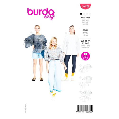 Burda easy schnittmuster - schnittmuster, nr