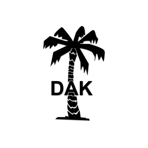 Aufkleber 7cm afrika palme - afrika,