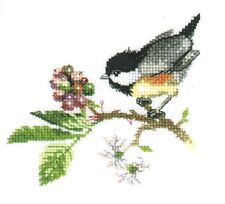 Stickvorlage Kreuzstich Vogel