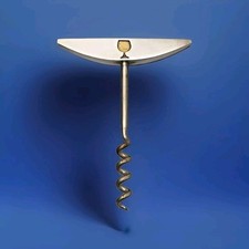 925 Dänischer Sterling Silber Korkenzieher Uwe Helmuth Moltke mit Original Box um 1950