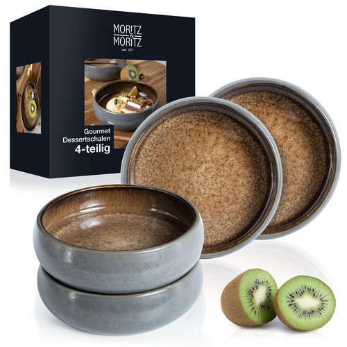 Dessertschale set steinzeug - 4x,