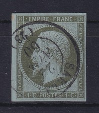 Frankreich 1860 Kaiser Napoleon III. 1 C Mi.-Nr. 10 gestempelt