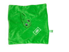 WIE NEU * * AOK Jolinchen Frosch FROG grün Schmusetuch Schnuffeltuch Kuscheltuch