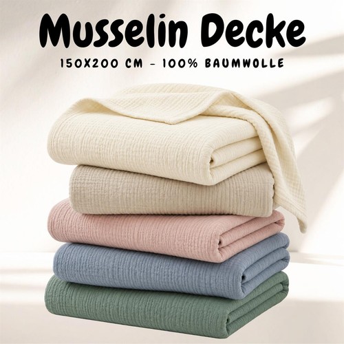 Musselin decke 150x200 - decke,