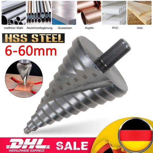 Hss stufenbohrer 60mm - stufenbohrer, 6~60mm