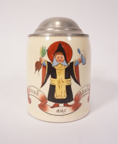 Antiker stein bier krug gruß - antiker,