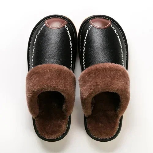 Herren winter hausschuhe leder - herren,
