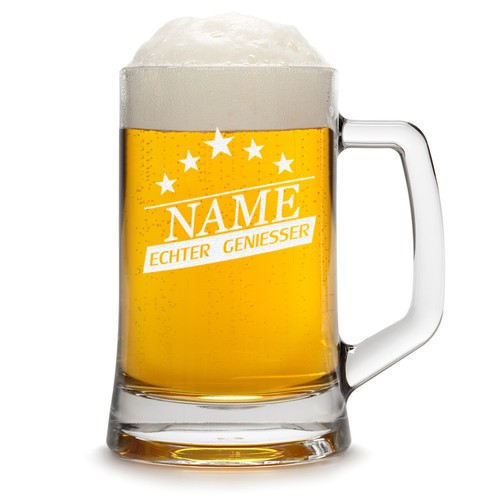 Bierkrug bierseidel mit - bierseidel, 0,5l