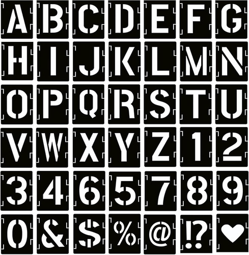 Stück buchstaben schablone - buchstaben,