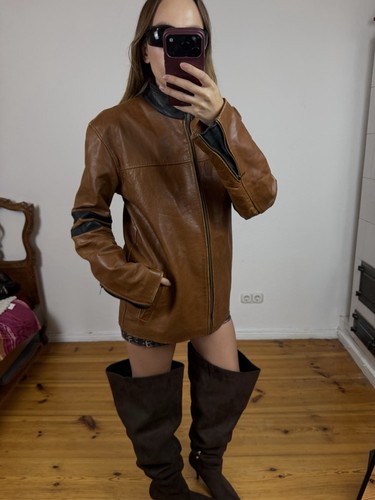 Leather motorradjacke leder - leather,
