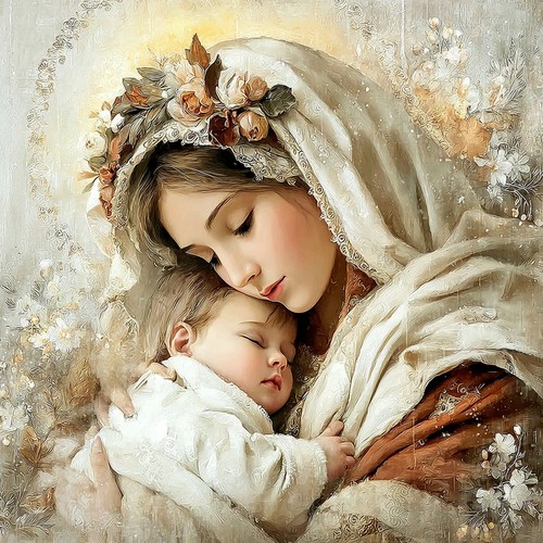 Wandbild heilige maria - heilige,