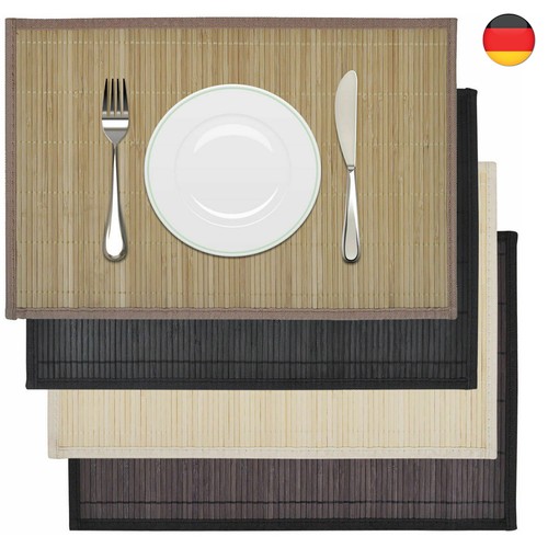 6er platzdeckchen bambus - platzdeckchen,