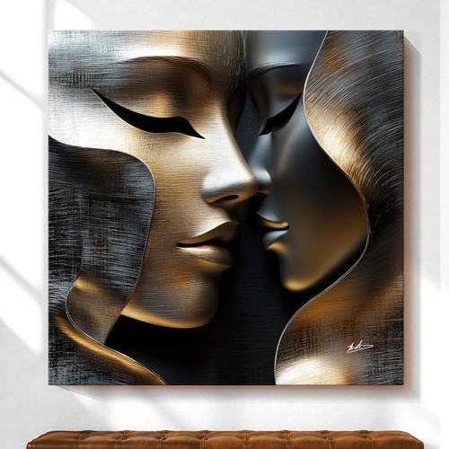 Leinwand bild frau gesicht - bild,