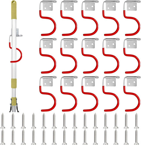 15pcs gartengerätehalter rot - 15pcs, gartengerätehalter,rot