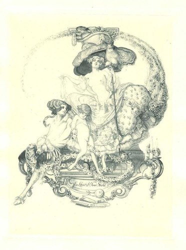 Exlibris bayros toni - exlibris,
