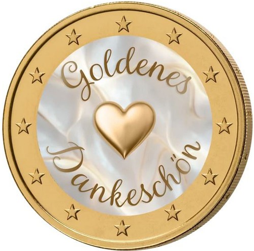 Euro farbmünze goldenes - 2,