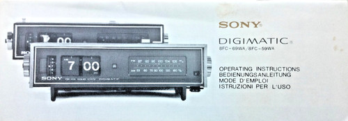 Sony digimatic 8fc - sony, alarm
