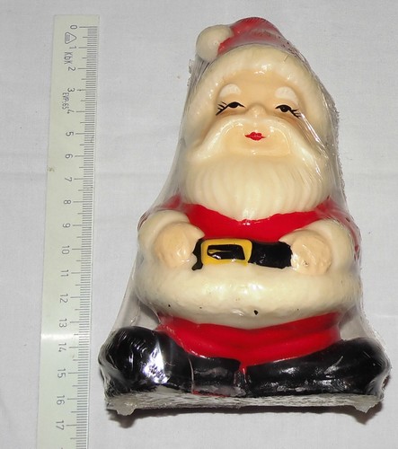 Kerze als weihnachtsmann - weihnachtsmann,, noch