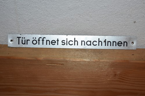 Altes blechschild - altes,