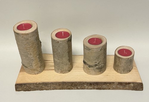 Kerzenhalter adventsgesteck - kerzenhalter,