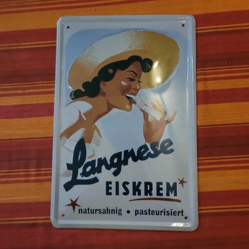 Langnese metallschild - langnese,