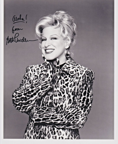 Bette midler autogramm - bette,