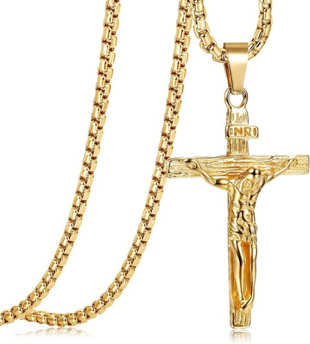 Herren kreuz halskette - kreuz,