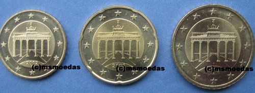 Deutschland euro cent - deutschland, 10+20+50