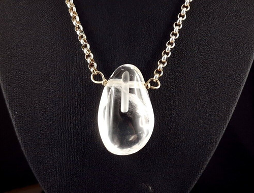 Kette silber 925 bergkristall - silber,