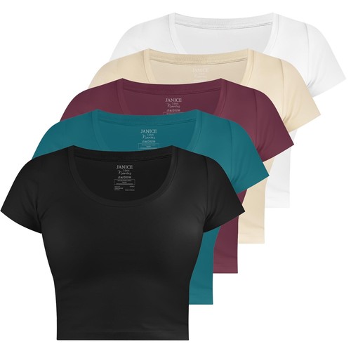 Damen crop shirt basic - crop, t-shirt