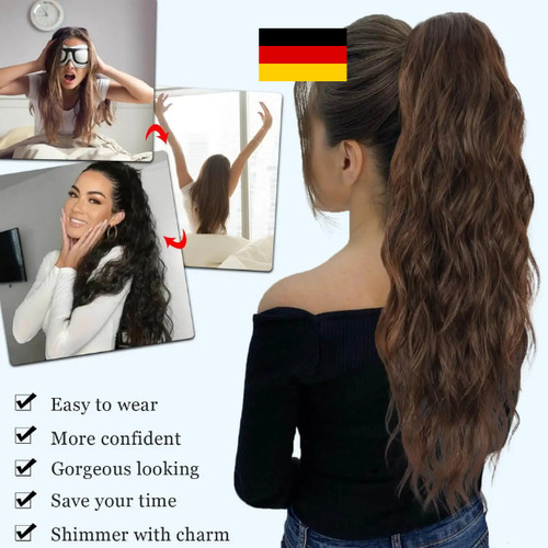 Haarteil mit klammer zopf - haarteil,