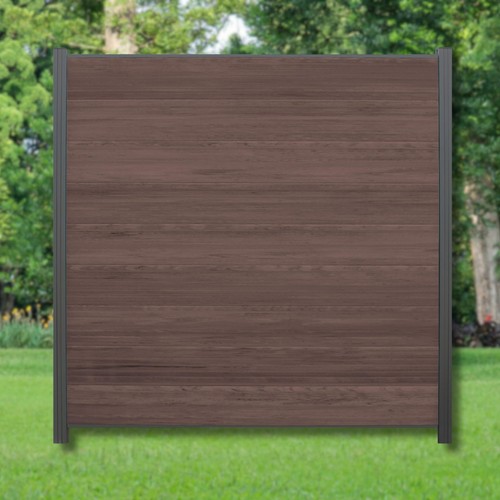 Wpc zaun komplettset choco - wpc,