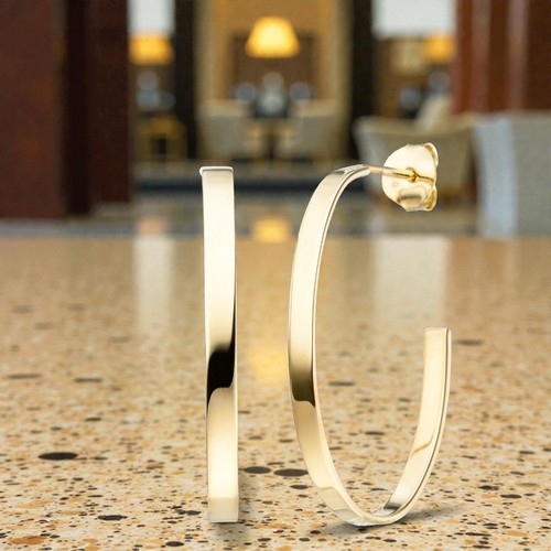 Halbcreolen oval 925 sterling - oval,