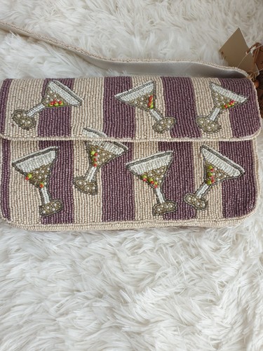 Viral beaded bag martini - beaded,