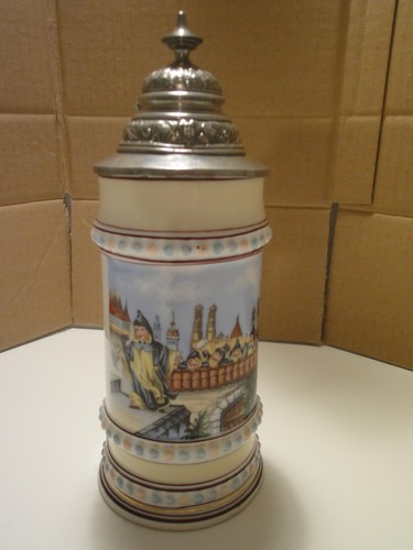 Bierkrug münchner kindl mit - bierkrug,