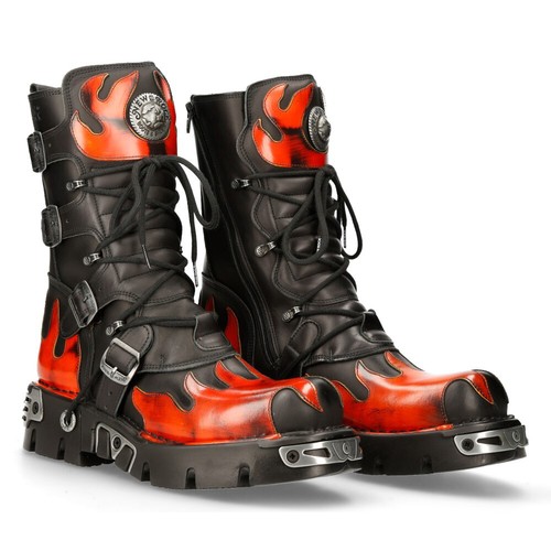 New rock 591 red - red, flame
