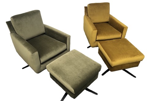 Sessel mit hocker - hocker,