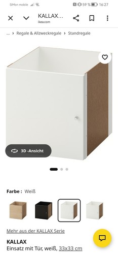 Kallax tür von ikea weiß - tür, in