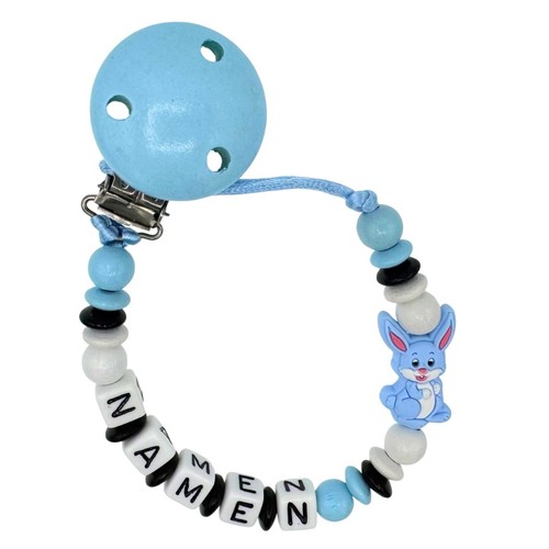 Schnullerkette mit wunschnamen - schnullerkette,