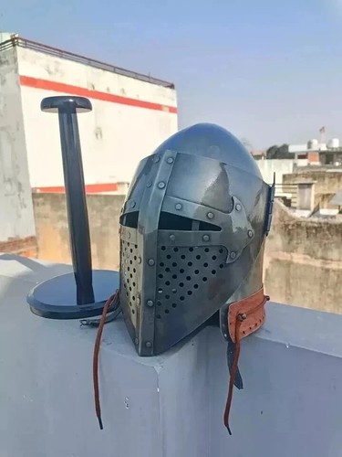 Ritter larp stahlhelm mit - larp,