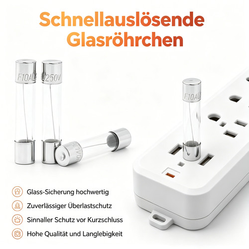 Stück schnelle glas - 10,