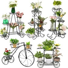 Metall Blumenständer Blumenregal Pflanzregal Pflanzentreppe für Innen Außen DEKO