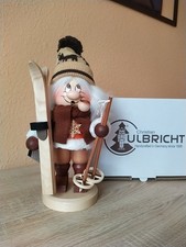 Ulbricht Wichtel Räuchermann Skifahrer