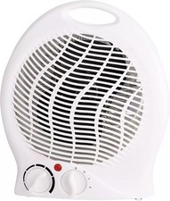 Elektrischer Heizlüfter Schnellheizer Heizgebläse mit Überhitzungsschutz weiß