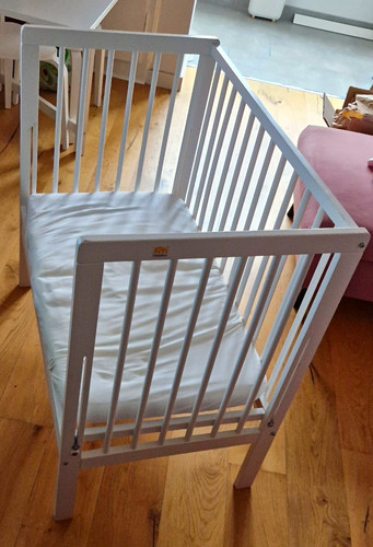 Weißes baby beistellbett von - weißes,