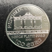 1 Unze Platin Wiener Philharmoniker 2021 Stempelglanz!!!