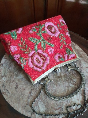 Perlenstickerei handtasche - perlenstickerei,