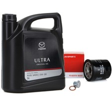 5L ORIGINAL Motoröl ÖL ULTRA 5W30 + H+B Ölfilter für MAZDA 323 626 CX-3 CX-5